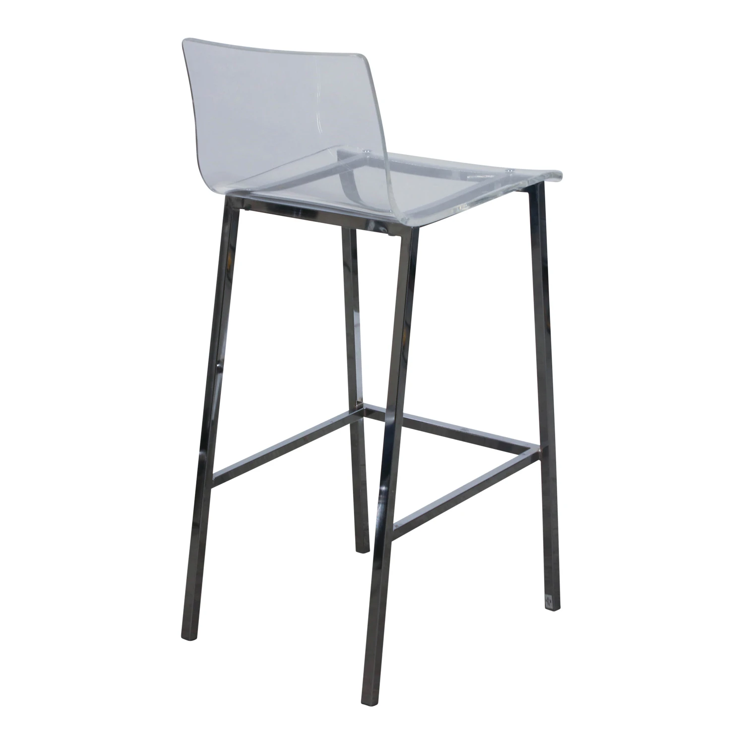 Other Used Clear Stool W Chrome Frame 2 Other Used Clear Stool W Chrome Frame - Image 2