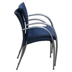 Used Epic Stacking Side Chair, Blue -Office Furniture Store Used Epic Stacking Side Chair Blue 03