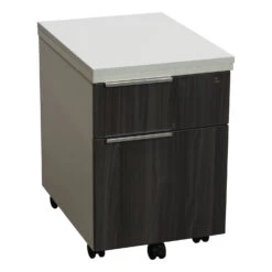 Other Used Laminate Box File Mobile Pedestal, White And Gray