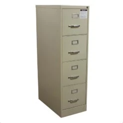 Other Used Letter Sized 4 Drawer Letter Vertical File, Putty