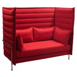 Other Vitra Alcove Work Used High Back Sofa, Red