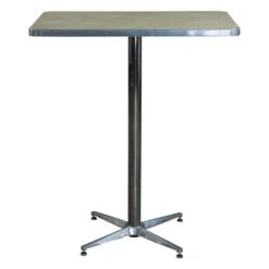 WCI Used 24×36 Inch Tall Laminate Cafe Table, Putty