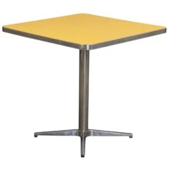 Other WCI Used Square Cafe Table, Yellow