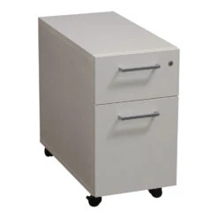 Other Watson Furniture Used Narrow Box File Mobile Pedestal, White