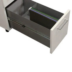 Other Watson Furniture Used Narrow Box File Mobile Pedestal, White -Office Furniture Store Watson Furniture Used Narrow Box File Mobile Pedestal White 03