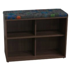 Office Furniture Store 9 Other Watson Furniture Used Quad Bookcase With Cushion, Studio Teak
