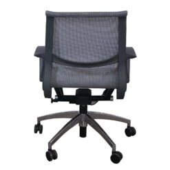 Wave By GoSIT Mesh Executive Chair W Aluminium Base, Gray -Office Furniture Store Wave by goSIT Mesh Executive Chair w Aluminium Base Gray 03