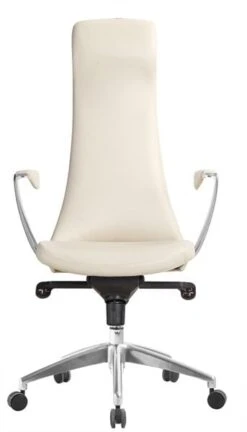GoSit New Contemporary Leather Executive Chair, Creme -Office Furniture Store ZM 837A cream 1