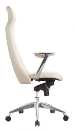 GoSit New Contemporary Leather Executive Chair, Creme -Office Furniture Store ZM 837A cream 3