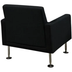 Celeste By GoSIT Modern Fabric Reception Chair, Black -Office Furniture Store goSIT Black Fabric Sofa Chair 03