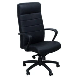 Derrick By GoSit New Executive Leather Task Chair, Black