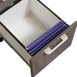 Morgan Laminate Mobile Pedestal Box/Box/File, Drift And Warm White -Office Furniture Store goSIT Mobile Pedestal Drift 03