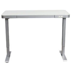 GoSIT New Electric 24×48 White Glass Top Lifting Desk, Gray Base -Office Furniture Store goSIT New Electric 24x48 White Glass Top Lifting Desk Gray Base 04