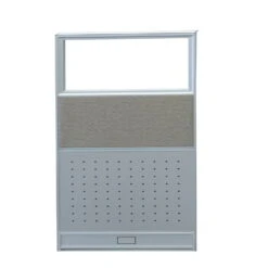 36×60 New GoSIT Max06 Cubicle Fabric And Clear Glass Panel, Taupe