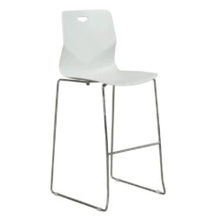 Peak By GoSIT Stackable Stool, Light Gray