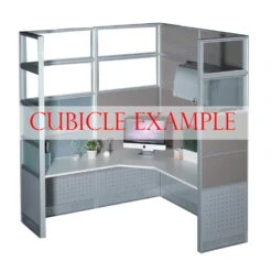 36×92 New GoSIT Max06 Cubicle Fabric And Clear Glass Panel, Smoke -Office Furniture Store goSIT Station Taupe Tall Sample 10 2