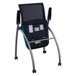 Paoli Used Mesh Back Nesting Chair, Blue -Office Furniture Store paoli mesh nesting chair