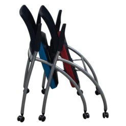 Paoli Used Mesh Back Nesting Chair, Blue -Office Furniture Store paoli mesh nesting chair stacked