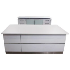 Westport Deluxe 42×72 Executive Desk, White -Office Furniture Store westport main desk credenza